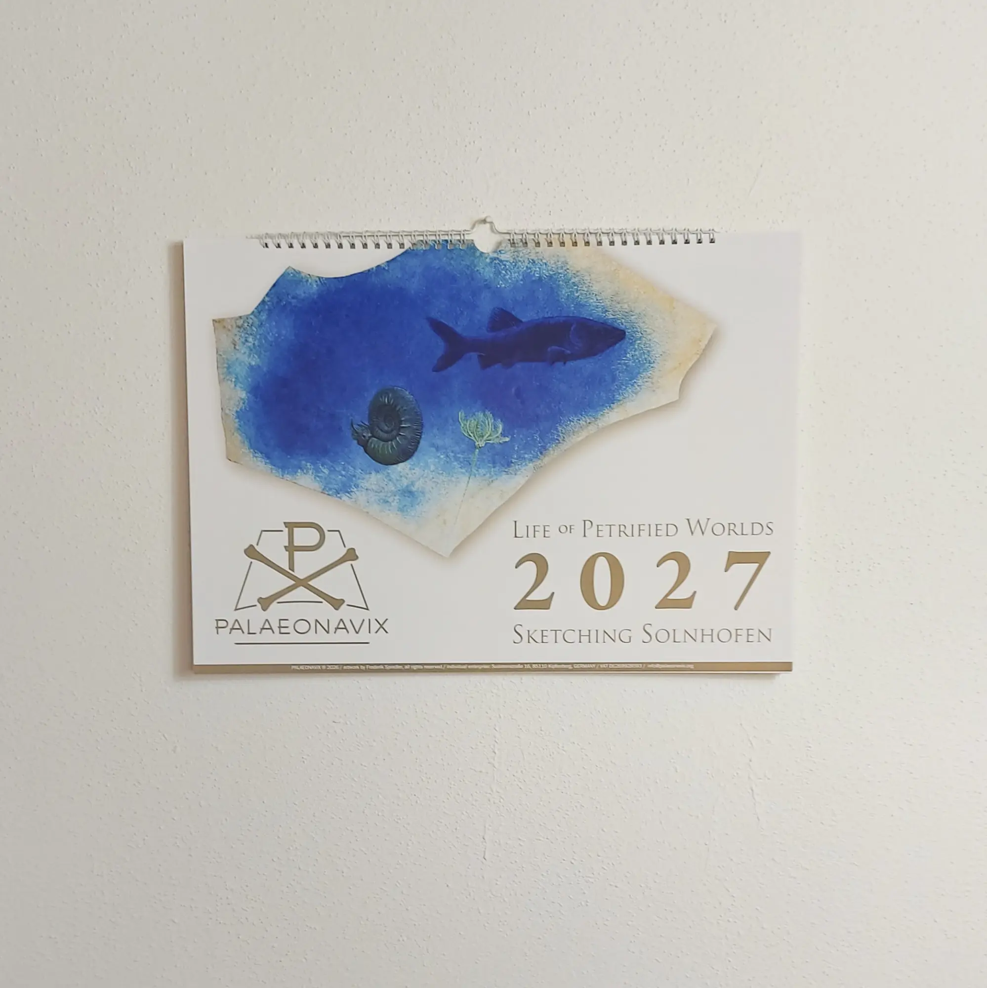 Palaeonavix Wandkalender 2027 Sketching Solnhofen