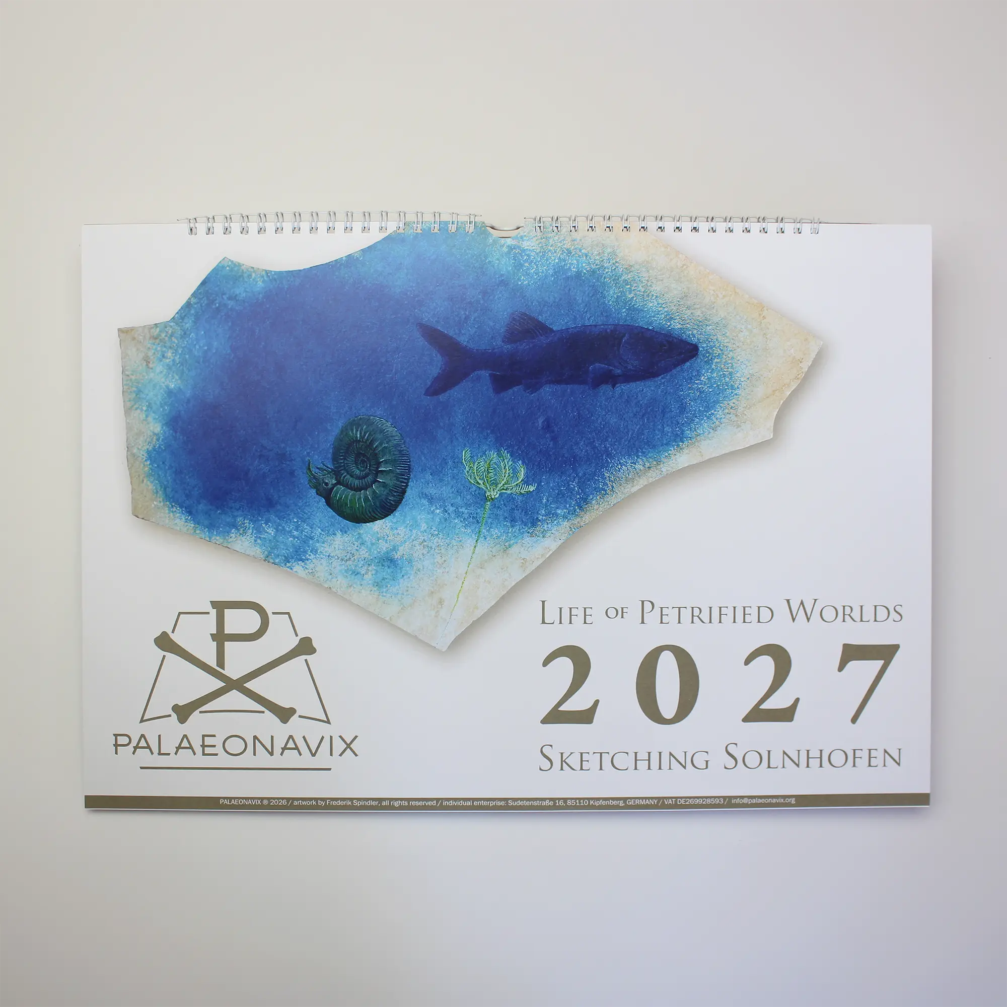 Palaeonavix Wandkalender 2027 Sketching Solnhofen